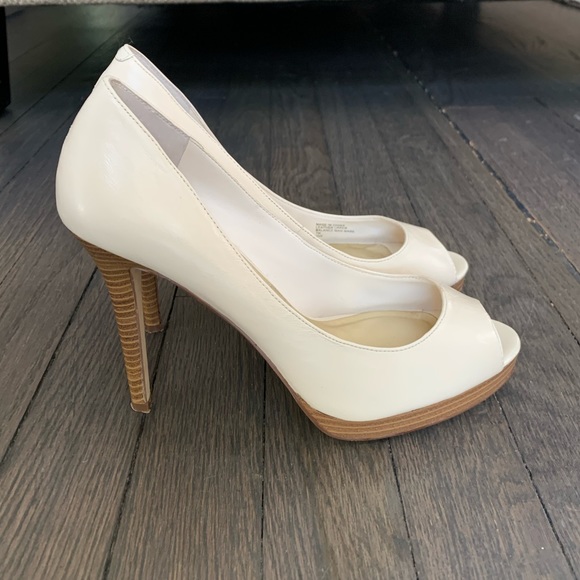 INC International Concepts Peep Toe Platform Heels - Picture 2 of 7